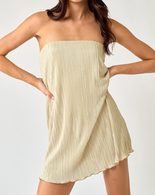 Emerson Tube Mini Dress in Sand