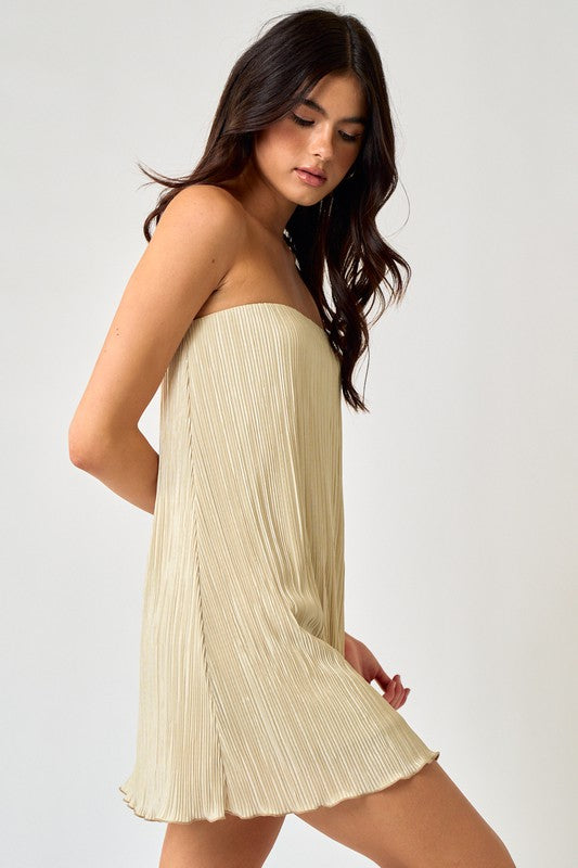 Emerson Tube Mini Dress in Sand