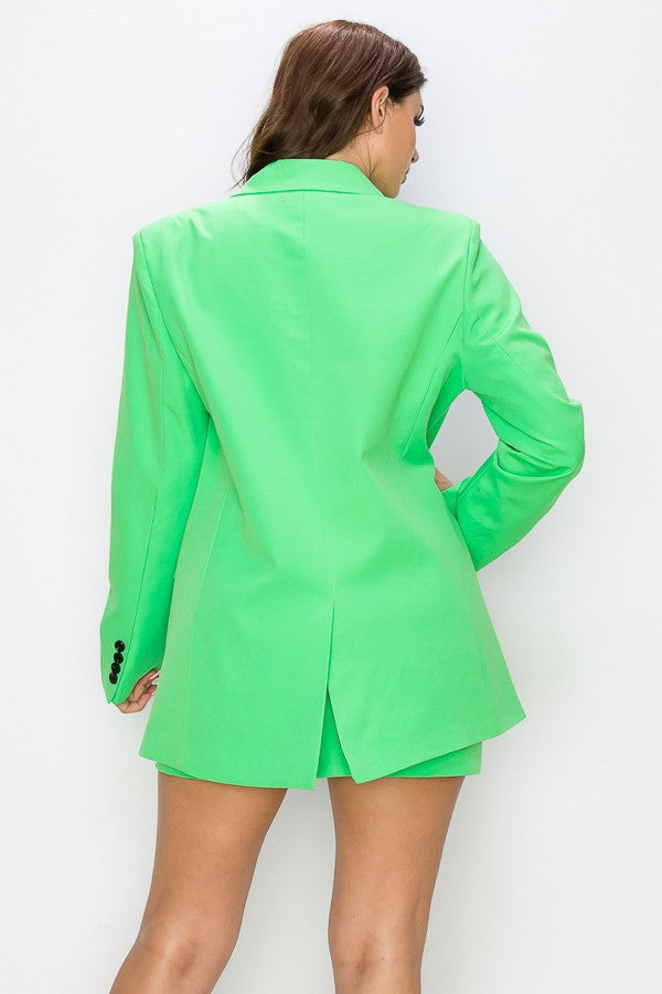 Collective Electric Blazer in Lime