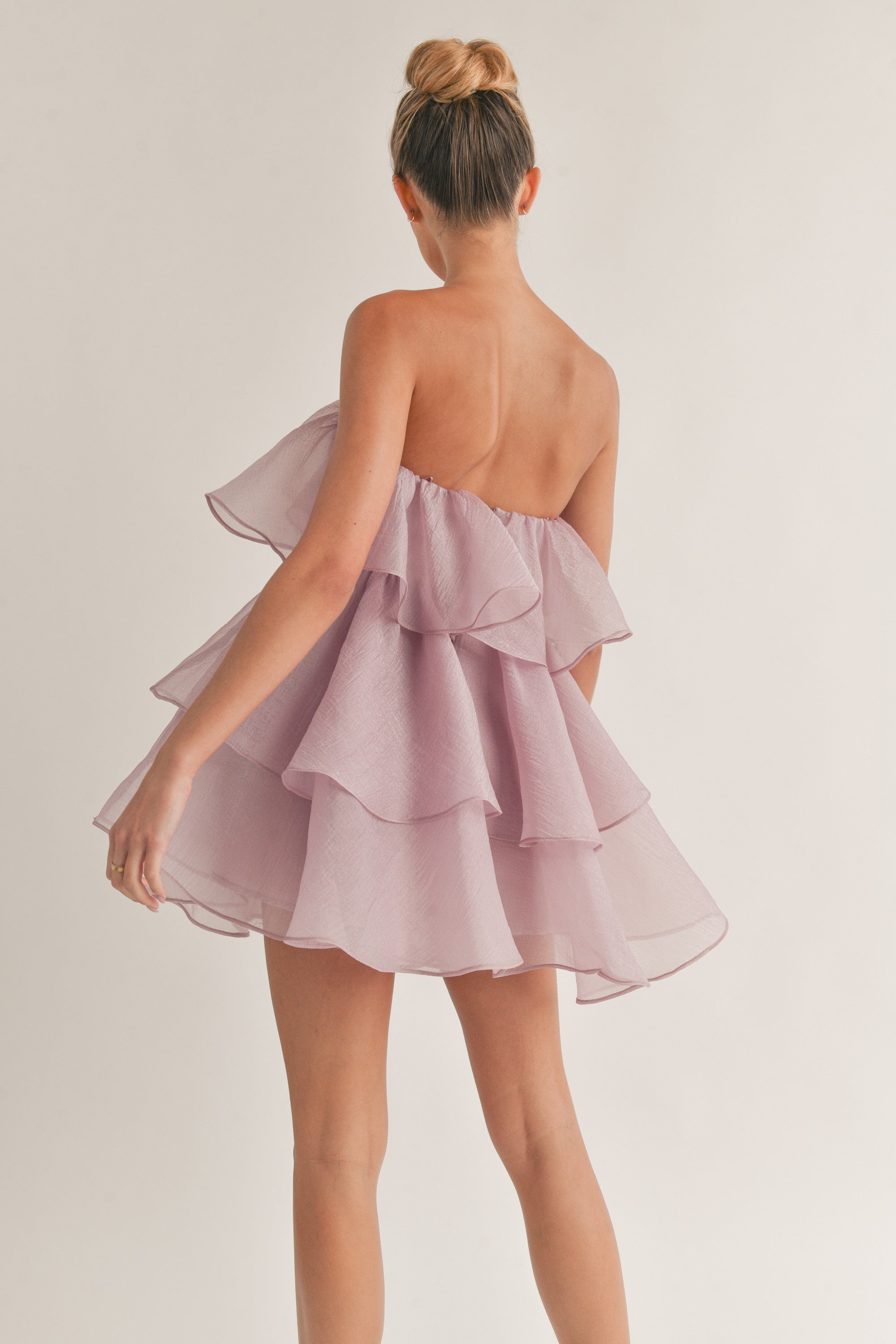 Speak Now Mini Dress in Lilac