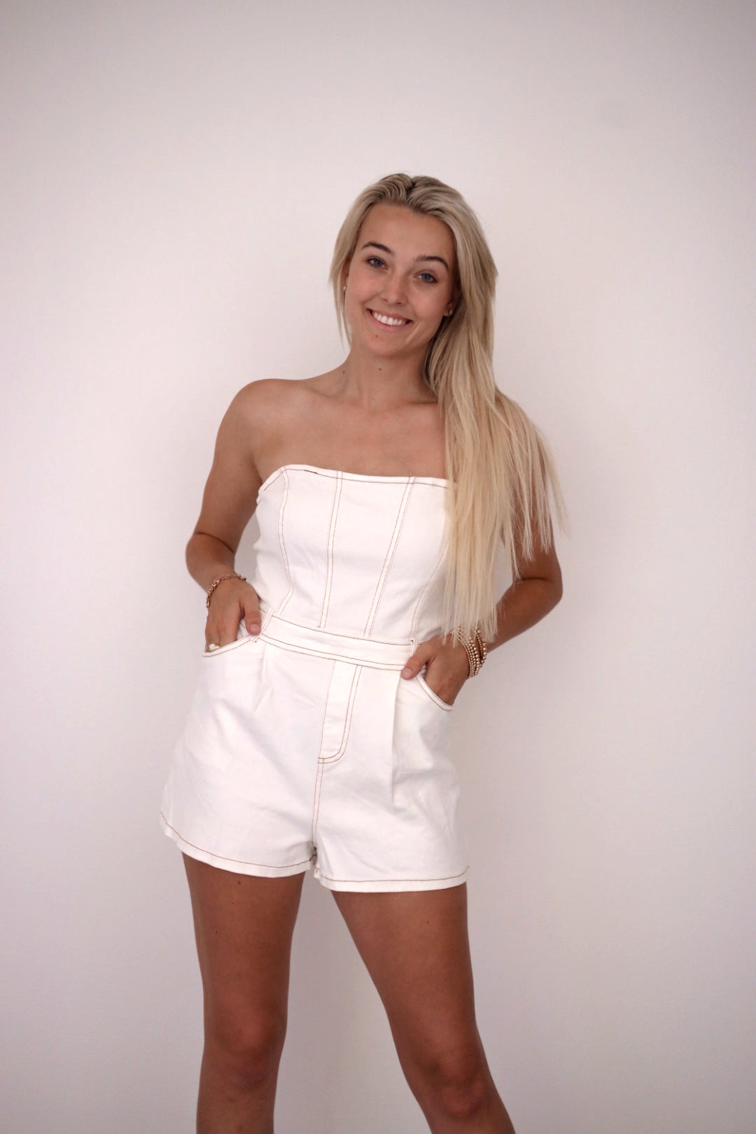 Montana Romper in White