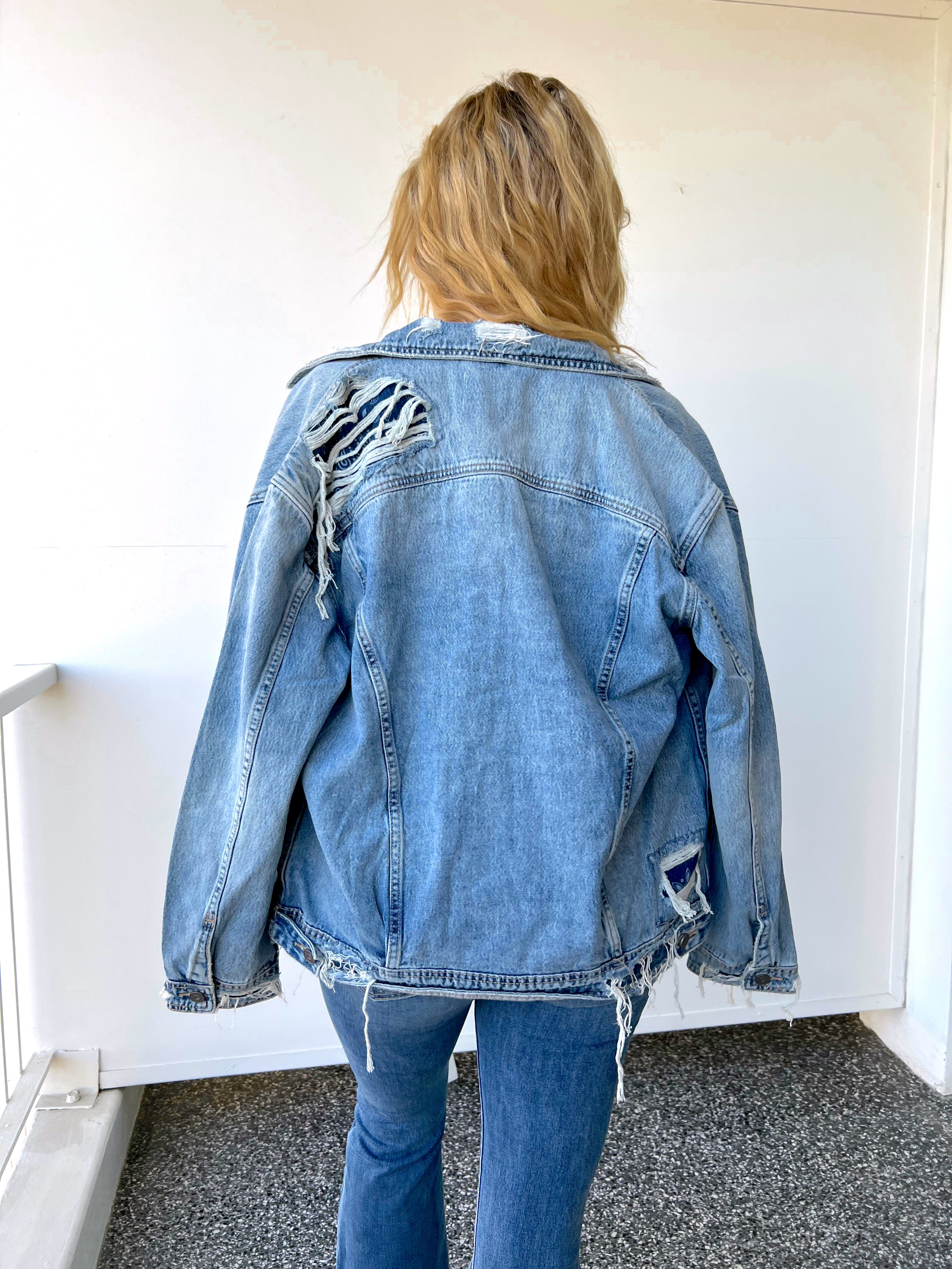 Hidden Bandana Denim Jacket