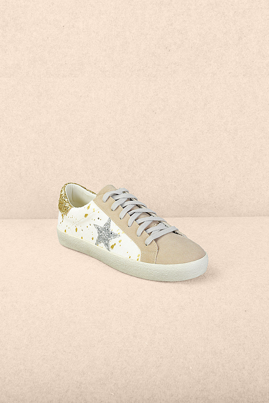 Skylar Star Sneakers in Cow Hide