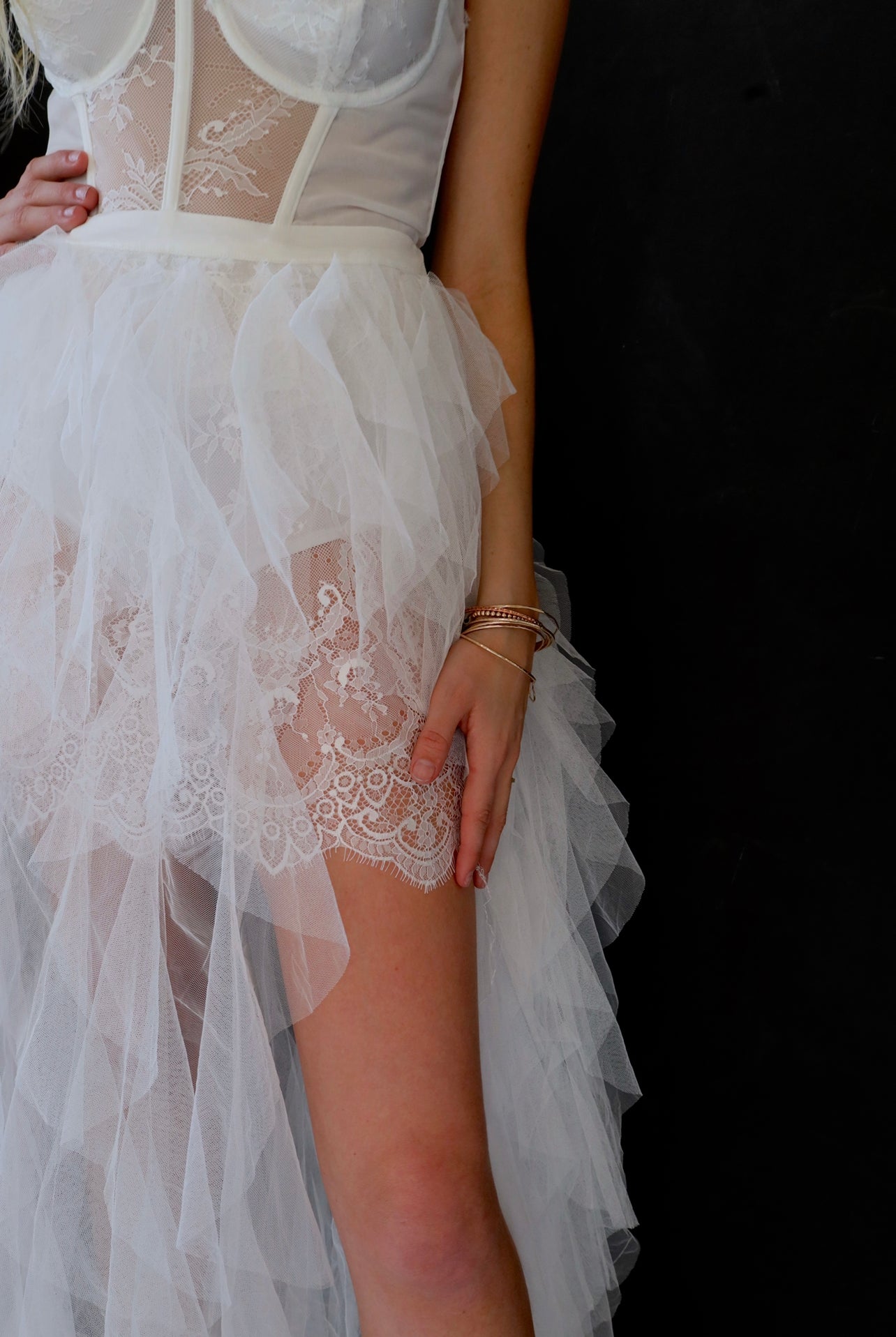 All About Lace Maxi Dress in White