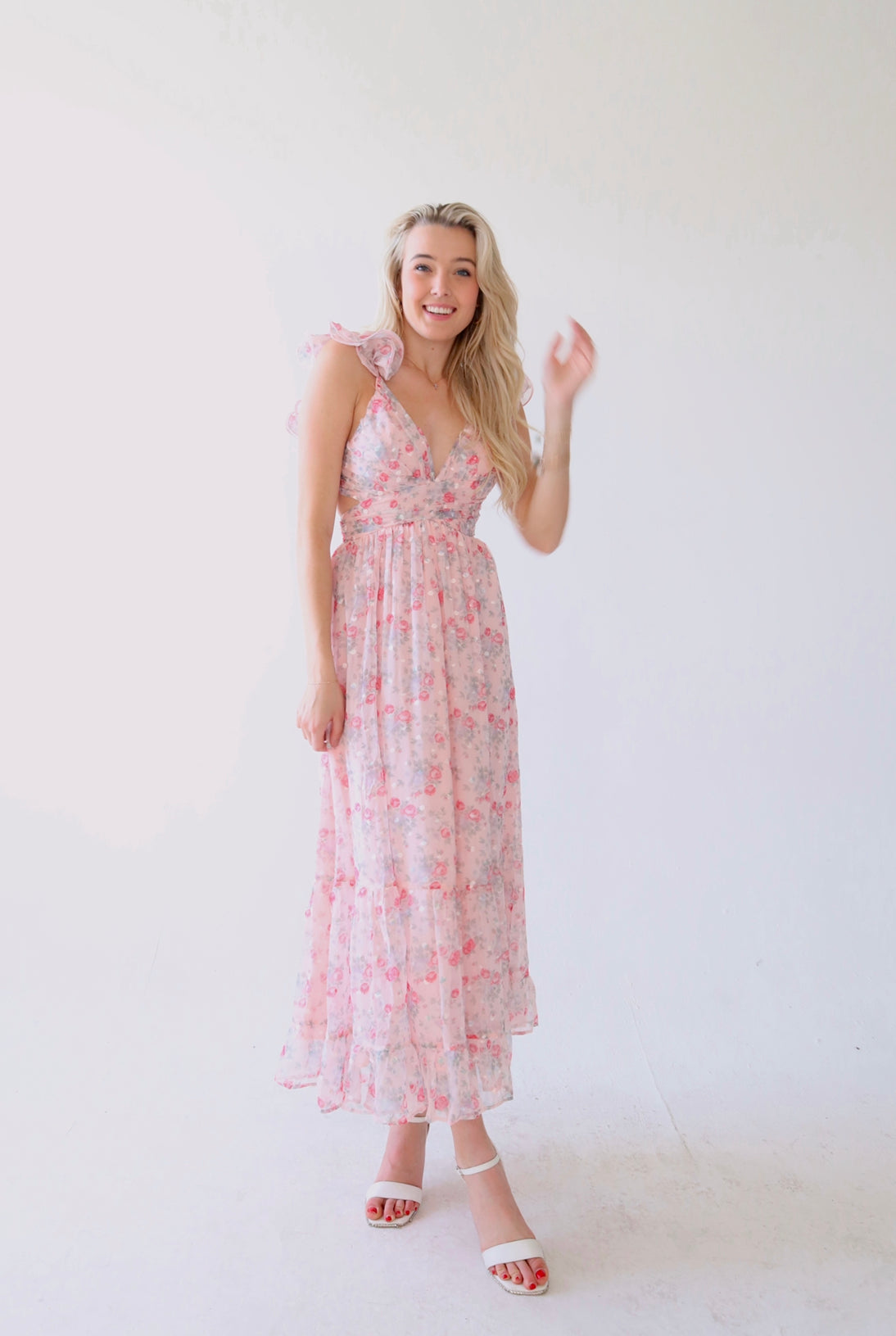 Flower Shops Maxi Dress in Rose