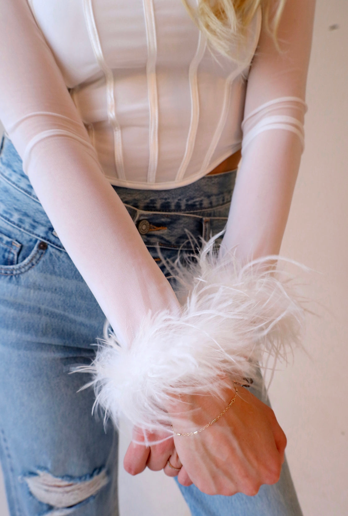 Feather Dream Top in White