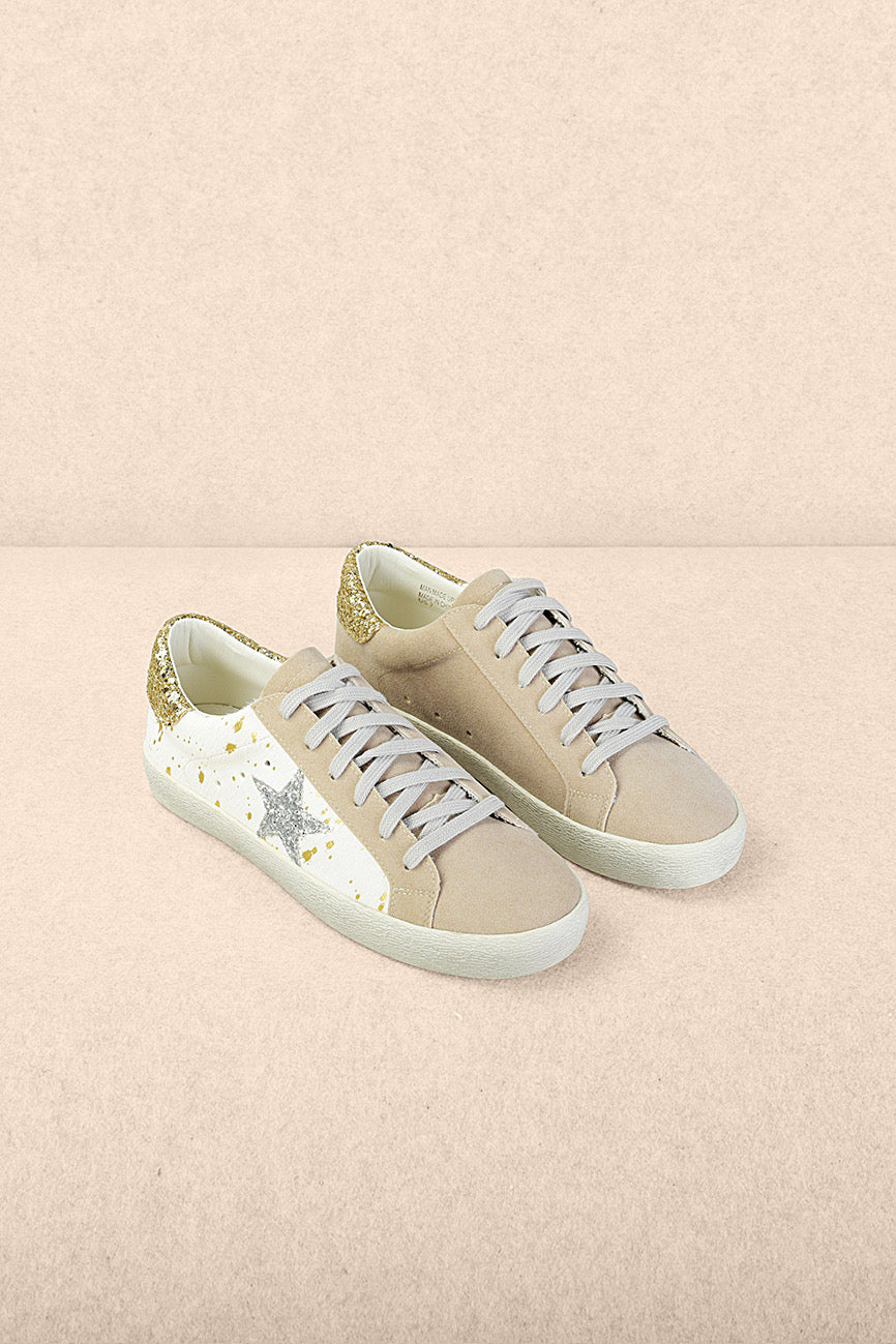 Skylar Star Sneakers in Cow Hide