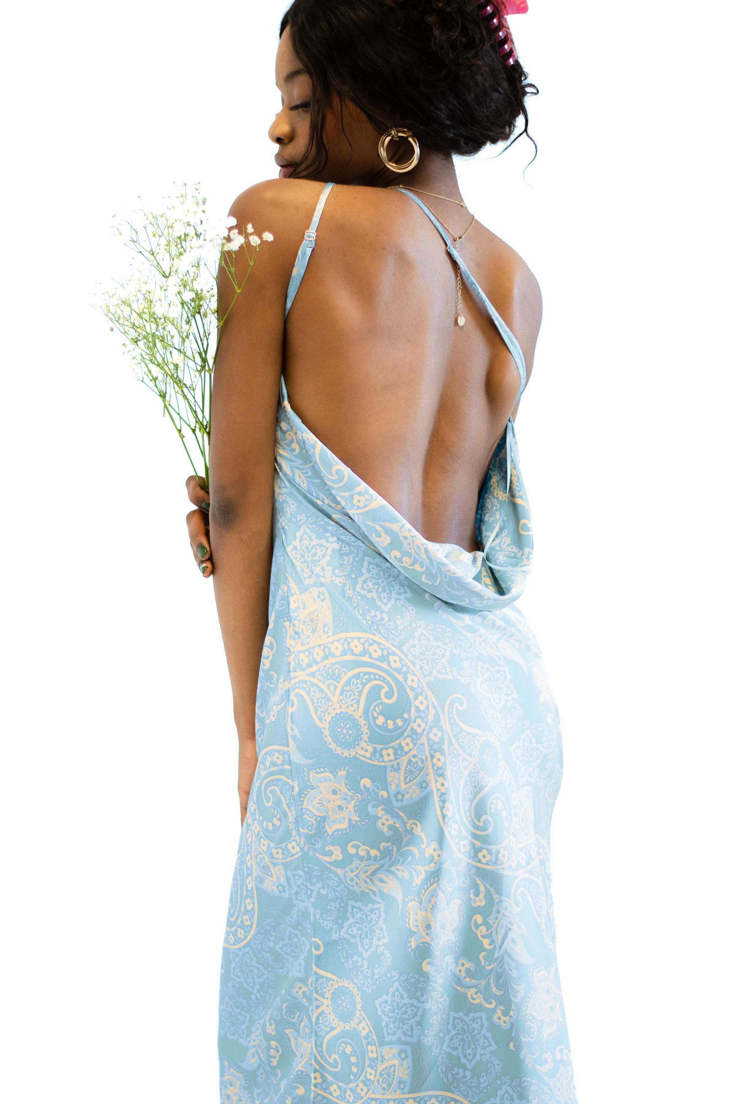 Cloud Nine Maxi Dress in Baby Blue